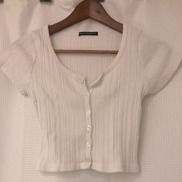 Brandy Melville white Crop Top